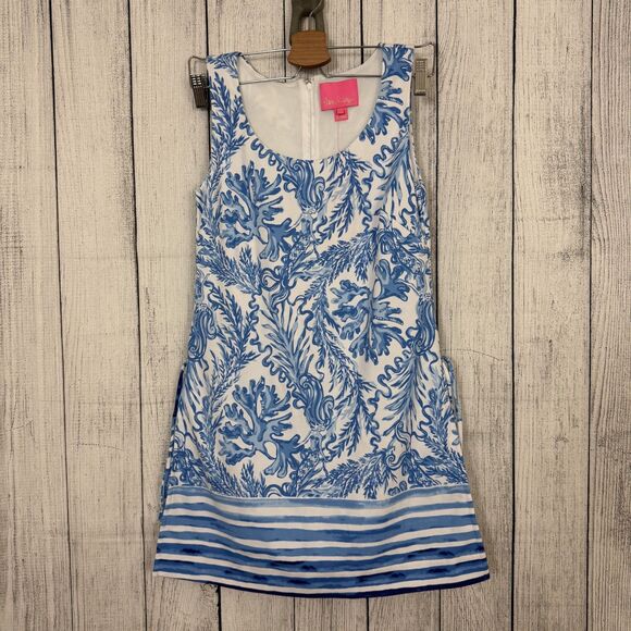 Lilly Pulitzer Women's Size 00 Aqua Longue Engineered Sammi Romper NWT - Picture 1 of 8